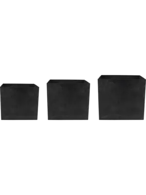 Maud Pot Black (set of 3)