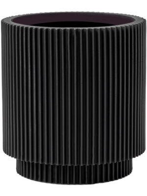 Vase Cylinder Intense Black