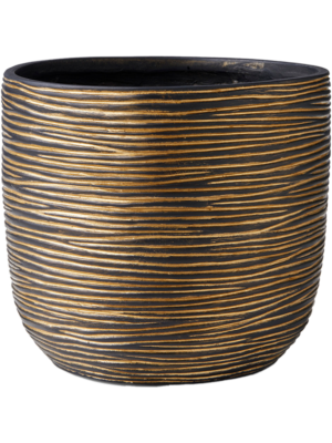 Planter Ball Black Gold