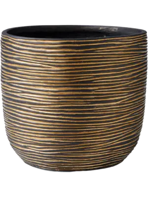 Planter Ball Black Gold