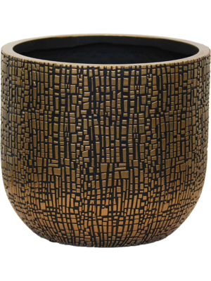 Planter Ball Black Gold