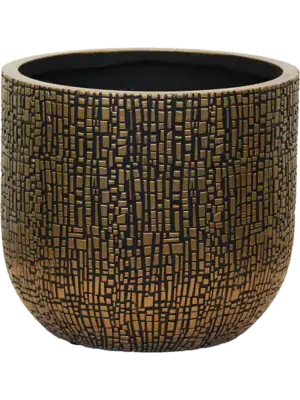 Planter Ball Black Gold