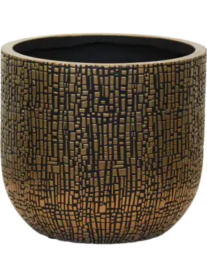 Planter Ball Black Gold