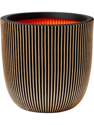 Planter Ball Black Gold