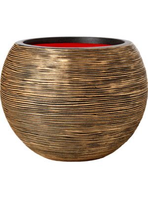 Vase Ball Black Gold