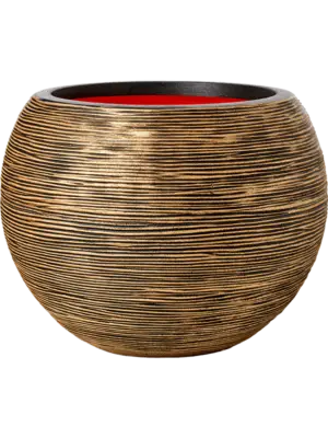 Vase Ball Black Gold