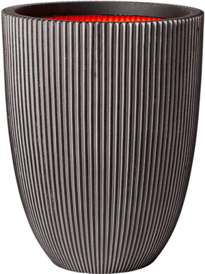 Vase Elegant Low Anthracite