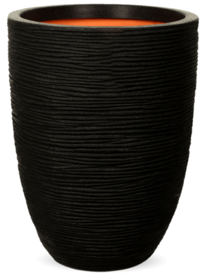 Vase Elegant Low Black