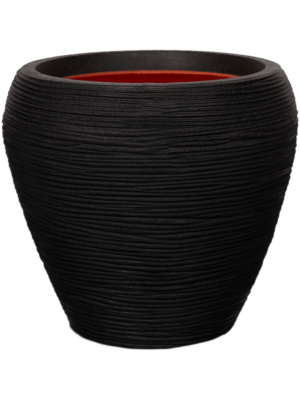 Vase Taper Round Black