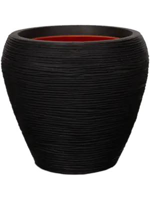 Vase Taper Round Black