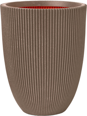 Vase Elegant Low Warm Taupe