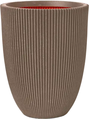 Vase Elegant Low Warm Taupe