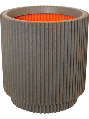 Vase Cylinder Warm Taupe