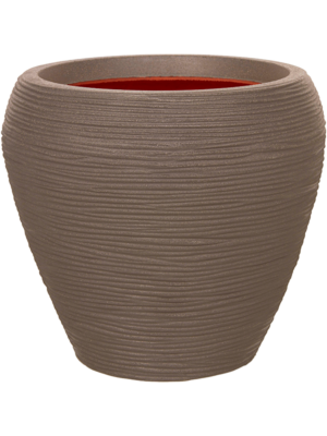 Vase Taper Round Warm Taupe