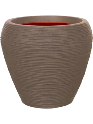 Vase Taper Round Warm Taupe