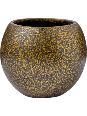 Vase Ball Black Gold