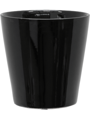 Round Shiny Black