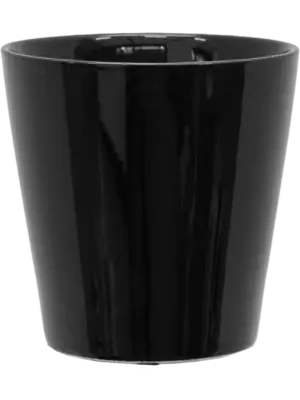 Round Shiny Black