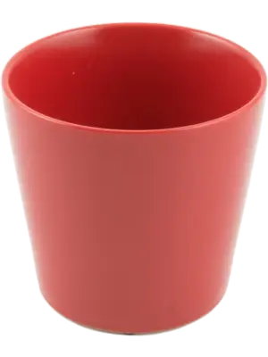 Round Minipot Red