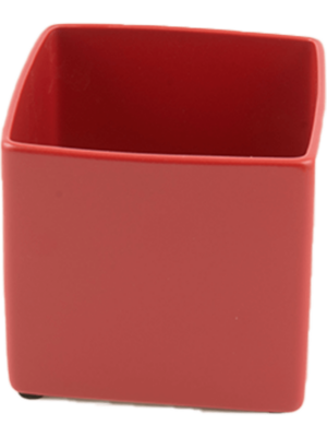 Square Minipot Red