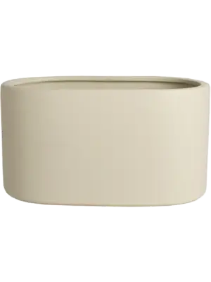 Oval Double Orchidpot Cream