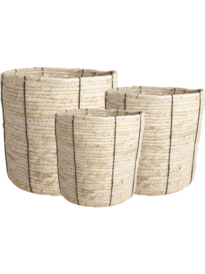 Basket Black (set van 3)