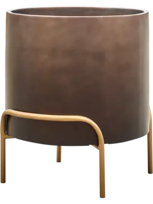 Cylinder Low Matt Coffee ( + voet)