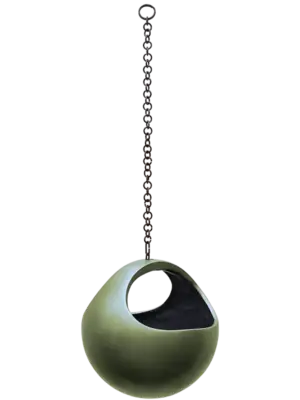 Hanging Basket Matt Forest Green