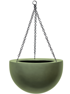 Hanging Bowl Matt Forest Green