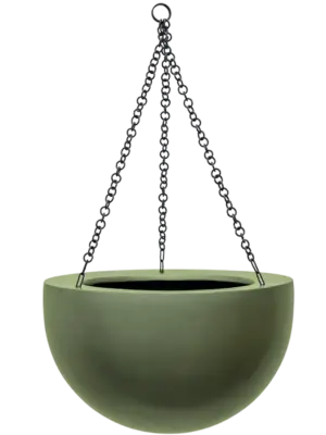 Hanging Bowl Matt Forest Green