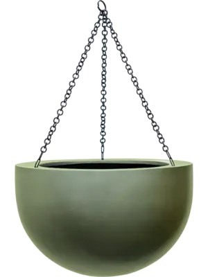 Hanging Bowl Matt Forest Green