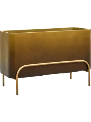 Rectangle Low Matt Honey ( + voet)
