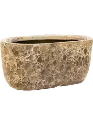 Oval Relic Beige (glazed inside)