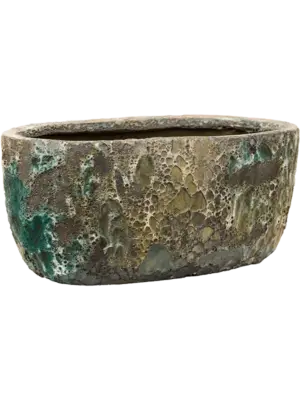 Oval Relic Jade (glazed inside)
