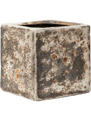 Cube Relic Rust Metal (glazed inside)