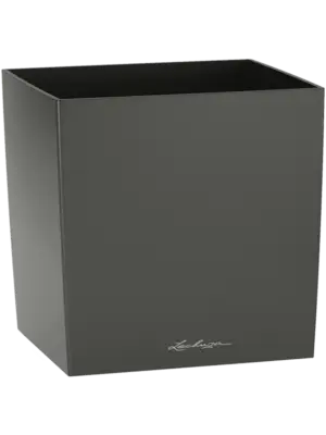 Single planter charcoal metallic
