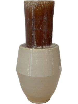 Vase Reactive Natural Brown
