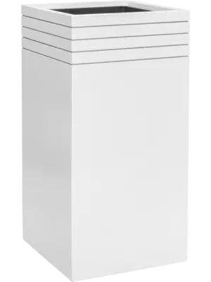 Square Matt White (with liner and wheelplate)