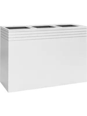 Rectangle Matt White (with liner and wheelplate)