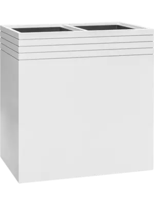 Rectangle Matt White (with liner and wheelplate)
