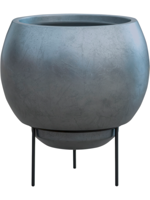 Globe Elevated Matt Silver Blue (with liner + foot)