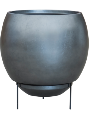 Globe Elevated Matt Silver Blue (with liner + foot)