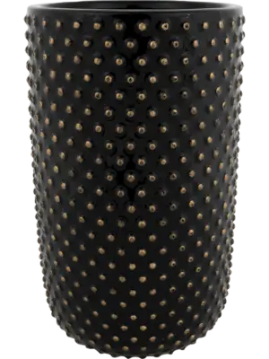 Pot Tall Shiny Black