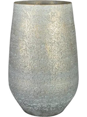 Pot Tall Metallic Grey