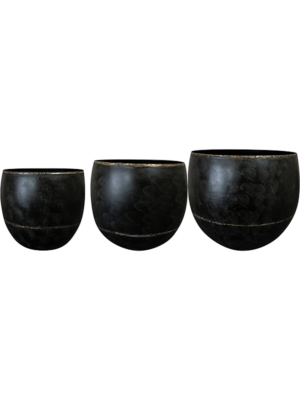 Pot Vintage Black (set of 3)