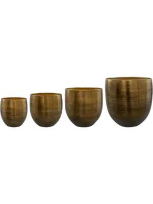 Pot Brass Antique (set of 4)
