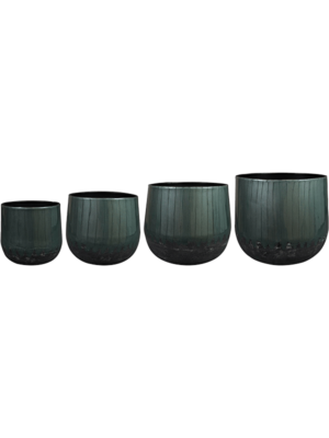 Pot Metallic Green (set of 4)