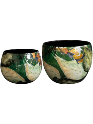 Pot Bee Green (set of 2)