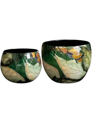 Pot Bee Green (set of 2)