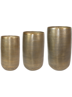 Pot Tall Gold (set of 3)